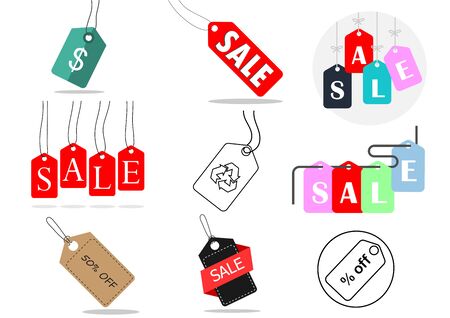 flat icons for Price tag,vector illustrationsのイラスト素材