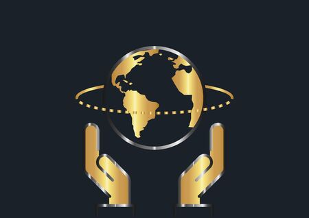 abstract background for save the world,vector illustrationsのイラスト素材