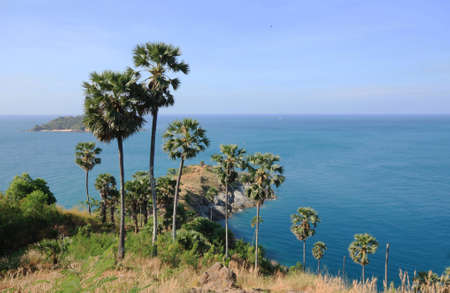 Seascape image at Phrom Thep Cape,Thailandの写真素材