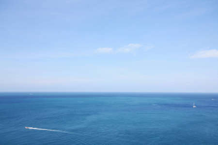 Ocean and sky backgroundの写真素材