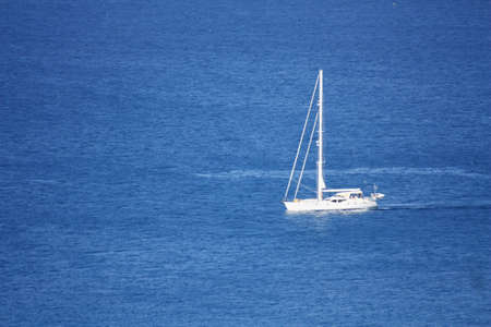 Phuket,Thailand,February 14,2012: tourists travel by sailboat in the ocean.のeditorial素材
