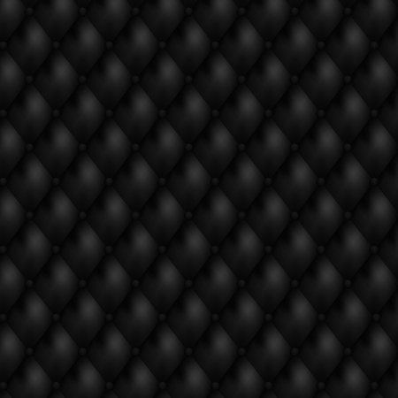 Luxury seamless black leather backgroundのイラスト素材