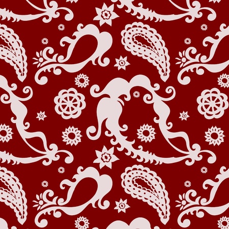 beautiful golden paisley seamless pattern backgroundのイラスト素材
