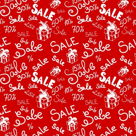 Big sale seamless vector pattern.のイラスト素材