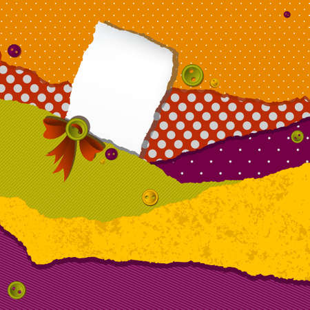 Vintage scrap designのイラスト素材