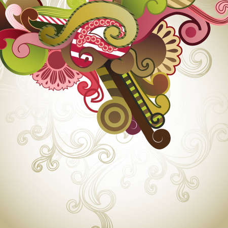 Floral backgroundのイラスト素材