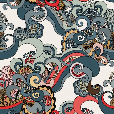 Abstract floral seamless pattern.のイラスト素材