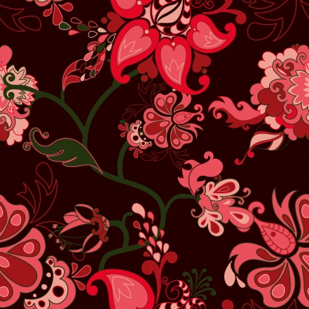 Abstract floral seamless pattern.のイラスト素材