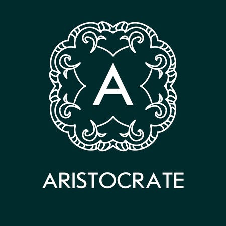 Simple and elegant monogram design template with letters. Vector illustration.のイラスト素材