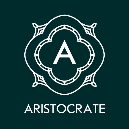 Simple and elegant monogram design template with letters. Vector illustration.のイラスト素材