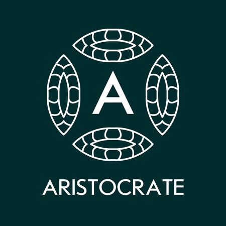 Simple and elegant monogram design template with letters. Vector illustration.のイラスト素材