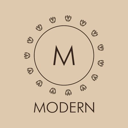 Luxury, simple  and elegant set of abstract frames and icon templates in line style - graphic design elementsのイラスト素材