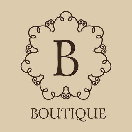 Luxury, simple  and elegant set of abstract frames and icon templates in line style - graphic design elementsのイラスト素材