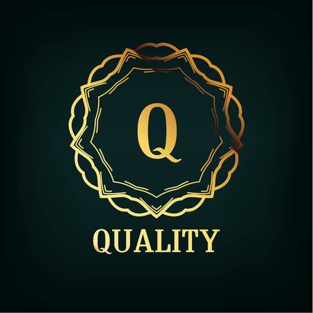 Frame. Geometric Luxury Vintage Line Design Style for Hipster Art. Art Decor Monogram and Emblem Elements. Copy Space for Text.のイラスト素材