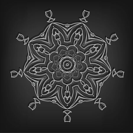 Vector vintage circle pattern in Victorian style. Ornate element for design. Ornamental pattern for wedding invitations, greeting cards, monograms.のイラスト素材