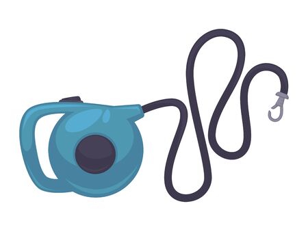 Vector retractable leash for dog.のイラスト素材