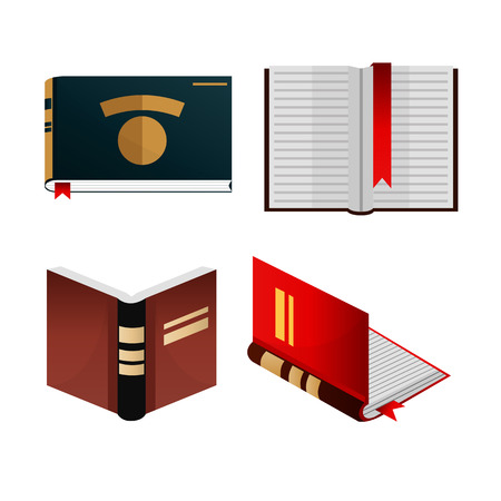 Books icons set knowledge concept.のイラスト素材