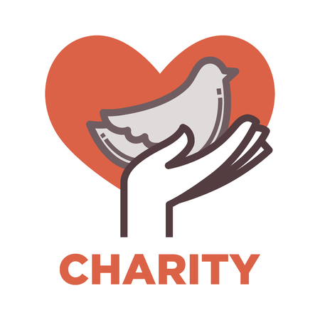 Donation and volunteer work iconのイラスト素材