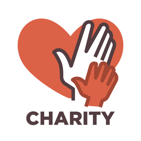 Donation and volunteer work iconのイラスト素材