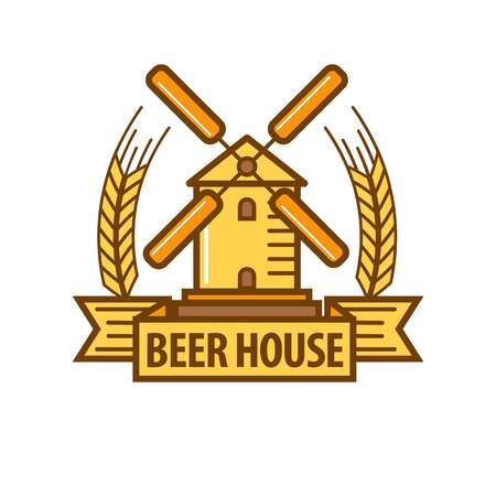 Beer icon for beerhouse brewery bar pub or product labelのイラスト素材