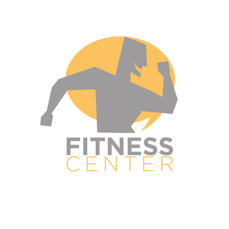 Fitness center design of silhouette running with open mouthのイラスト素材