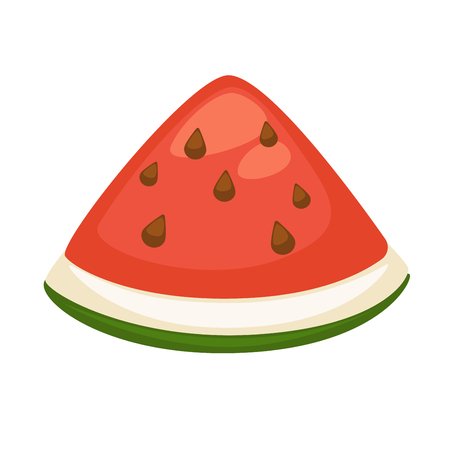 Slice of refreshing watermelonのイラスト素材