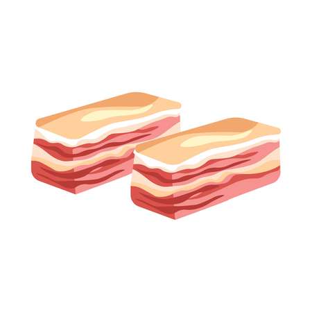 Two pieces of uncooked meatのイラスト素材