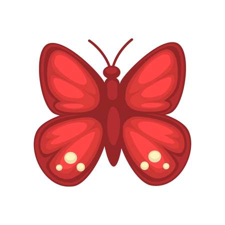 Small red butterflyのイラスト素材