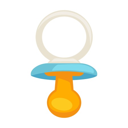 Vector illustration of small childish dummy on the white background.のイラスト素材