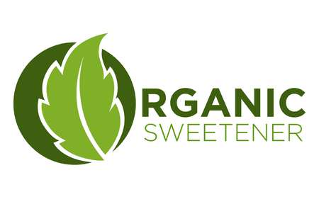 Organic sweetener green symbol of stevia or sweet grass logoのイラスト素材