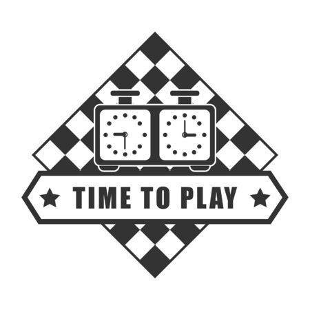 Time to play chess isolatedのイラスト素材
