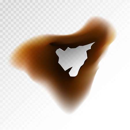 Brown burnt blotのイラスト素材