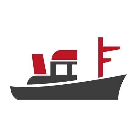 Black boat emblemの写真素材