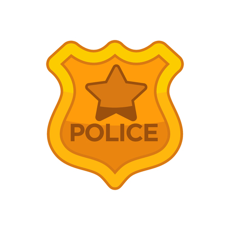 Police officer buttonのイラスト素材