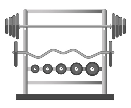 Gym fitness equipmentのイラスト素材