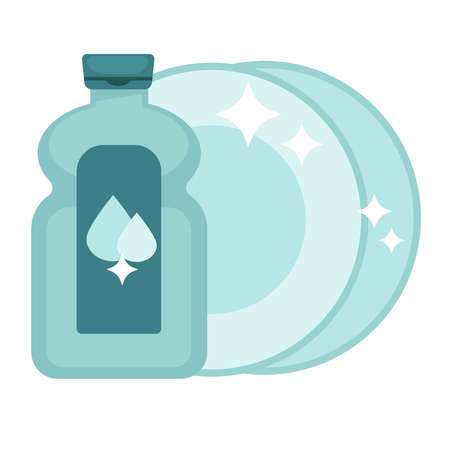 Shiny polished dishesのイラスト素材