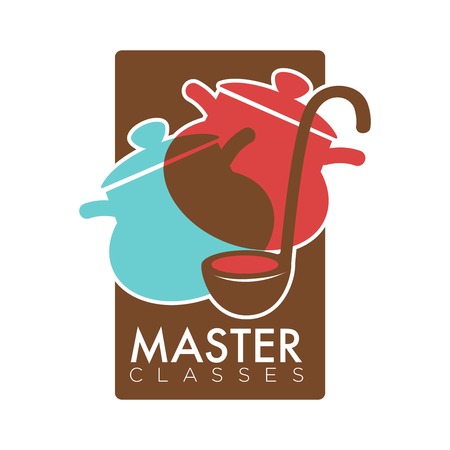 Cooking school vector icon templateのイラスト素材