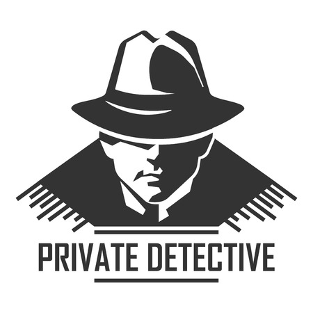 Private detective vector spy agency iconのイラスト素材