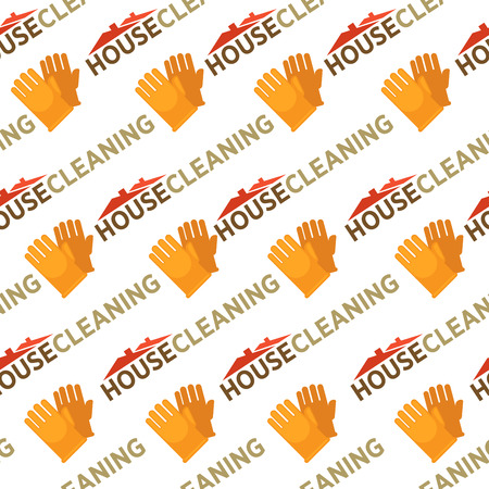 Cleaning service, tools and instruments seamless pattern vectorのイラスト素材