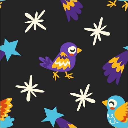 Starry night at winter sky merry Christmas holiday New Years eve vector