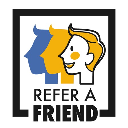 Refer friend isolated icon share Internet media filesのイラスト素材