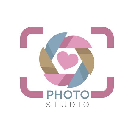 Camera focus photo studio isolated icon mobile appのイラスト素材