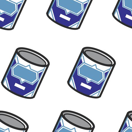 Soviet Union food dairy product seamless patternのイラスト素材