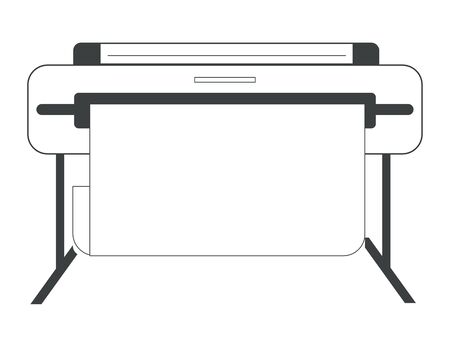 Inkjet printer or plotter printing wide format large banner