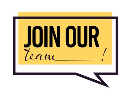 Join our team, hiring isolated icon, recruitment and employmentのイラスト素材