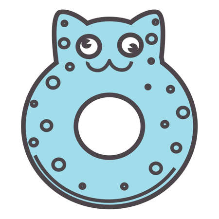 Rattle toy for newborn babies, cheerful game vectorのイラスト素材