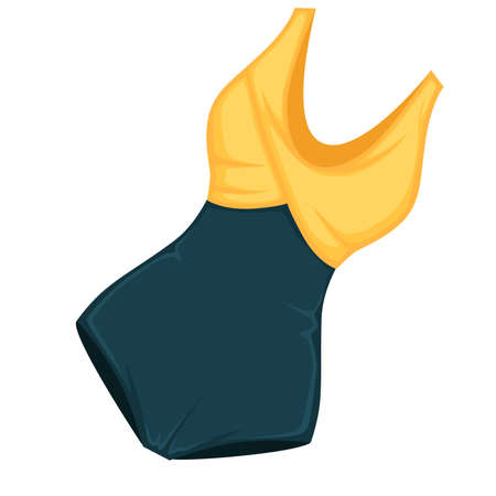 One piece swimsuit, summer fashion for women vectorのイラスト素材