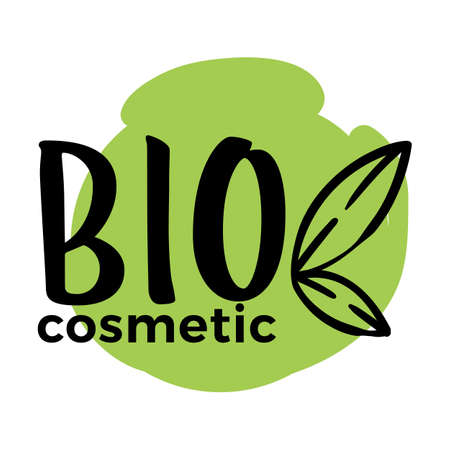 Bio cosmetic label or emblem for product packageのイラスト素材
