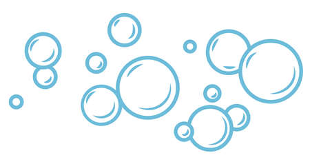 Foam bubbles, cleaning or washing hygiene cosmeticのイラスト素材