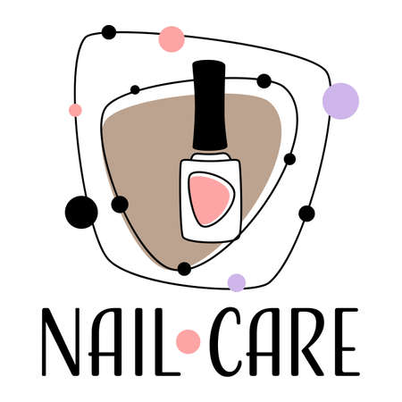Nail care, manicurist and pedicurist salon for womenのイラスト素材